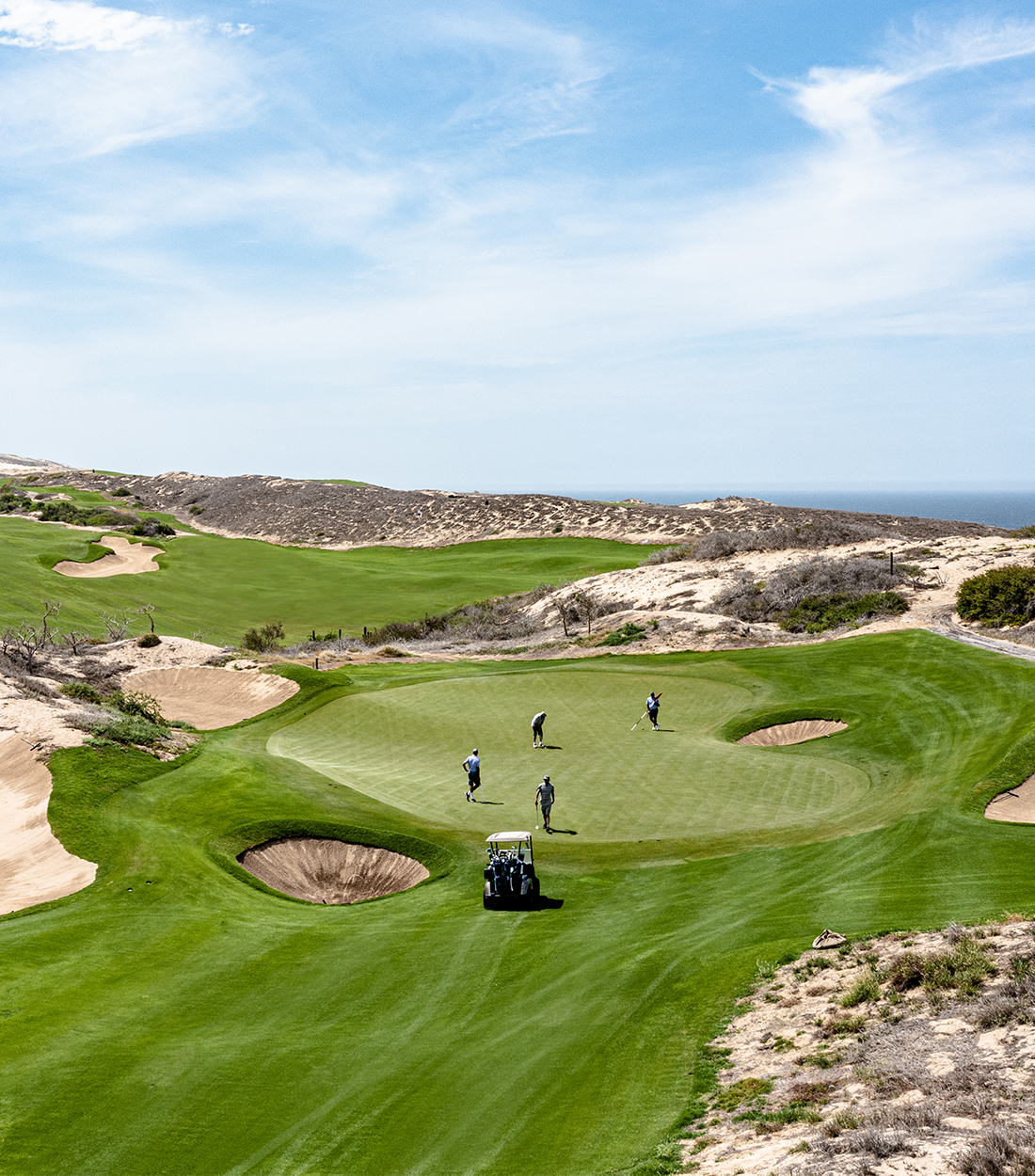 The Dunes championship golf course along the Pacific coastline